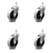 Service Caster 4 Inch Thermoplastic Rubber Wheel 5/16 Inch Threaded Stem Caster SCC, 4PK SCC-TS05S410-TPRS-5161815-4 - alternate 2